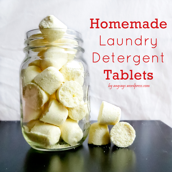 Homemade Laundry Soap {DIY Tablets}